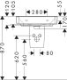 Hansgrohe Xanuia Q kerámia mosdó 55x48 cm csapfurattal és túlfolyó nélkül, fehér 60236450