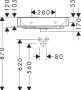 Hansgrohe Xanuia Q kerámia mosdó 60x48 cm túlfolyóval és csapfurat nélkül, fehér 60240450