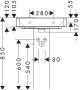 Hansgrohe Xanuia Q kerámia mosdó 60x48 cm túlfolyó és csapfurat nélkül, fehér 60242450