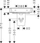 Hansgrohe Xanuia Q Kompakt kerámia mosdó 55x37 cm túlfolyóval és csaplyuk nélkül SmartClean, fehér 61121450