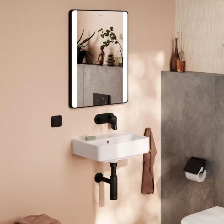 Hansgrohe Xanuia Q kerámia kézmosó 45x34 cm túlfolyóval és csapfurat nélkül SmartClean, fehér 61140450