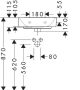 Hansgrohe Xanuia Q kerámia kézmosó 45x34 cm csapfurat és túlfolyó nélkül SmartClean, fehér 61142450