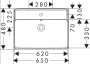 Hansgrohe Xanuia Q kerámia mosdó 65x48 cm csapfurattal és túlfolyó nélkül SmartClean, fehér  61153450