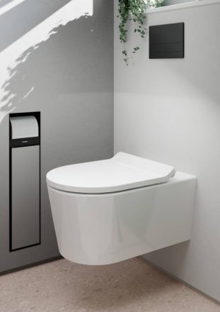 Hansgrohe EluPura S fali kerámia WC ülőkével, AquaHelix Flush technológiával és HygieneEffect bevonattal 62025450