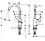 Hansgrohe Logis 210 egykaros mosdó csaptelep lefolyógarnitúrával, matt fekete 71130670