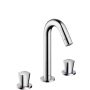 Hansgrohe Logis 3-lyukú mosdócsaptelep automata lefolyógarnitúrával, króm 71133000