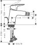 Hansgrohe Logis bidécsaptelep 70 automata lefolyógarnitúrával, króm 71203000