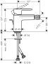 Hansgrohe Vernis Blend egykaros bidécsaptelep automata lefolyógarnitúrával matt fekete 71210670