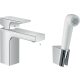 Hansgrohe Vernis Shape egykaros mosdócsaptelep 100, bidé kézizuhannyal és 160 cm-es zuhanytömlővel króm 71216000