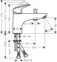 Hansgrohe Logis kád- és zuhanycsaptelep Monotrou, kétféle átfolyási mennyiséggel, matt fekete 71315670