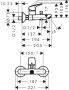 Hansgrohe Logis falsíkon kívüli kádcsaptelep, kétféle átfolyási mennyiséggel, króm 71401000
