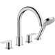 Hansgrohe Vernis Shape 4 lyukú peremre szerelhető kádcsaptelep króm 71459000