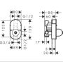 Hansgrohe Vernis Shape Egykaros falsík alatti kádcsaptelep készlet, matt fekete 71472670