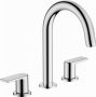 Hansgrohe Vernis Shape 3 lyukú mosdócsaptelep automata lefolyógarnitúrával króm 71563000