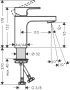 Hansgrohe Vernis Shape Egykaros mosdócsaptelep 100, lefolyógarnitúra nélkül króm 71569000