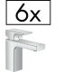 Hansgrohe Vernis Shape egykaros mosdócsaptelep 100, automata lefolyógarnitúrával, projekt csomag (6db csaptelep) króm 71597000