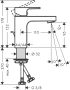 Hansgrohe Vernis Shape egykaros mosdócsaptelep 100, automata lefolyógarnitúrával, projekt csomag (6db csaptelep) króm 71597000