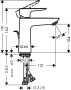 Hansgrohe Talis E 110 szálcsiszolt bronz mosdócsaptelep automata lefolyógarnitúrával 71710140