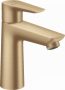 Hansgrohe Talis E 110 szálcsiszolt bronz mosdócsaptelep CoolStart, automata lefolyógarnitúrával 71713140