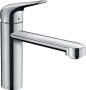 Hansgrohe Focus M42 CoolStart magasított egykaros konyhai csaptelep 120 Eco, króm 71805000