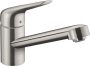 Hansgrohe Focus M42 konyhai csaptelep, rozsdamentes acél hatású 71808800