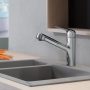 Hansgrohe Focus M42 konyhai csaptelep, kihúzható kifolyóval, króm 71829000