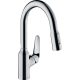 Hansgrohe Focus M42 konyhai csaptelep kihúzható kifolyóval 180 EcoSmart, króm 71862000