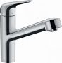 Hansgrohe Focus M42 EcoSmart konyhai csaptelep 150 kihúzható kifolyóval, króm 71865000