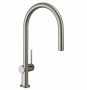 Hansgrohe Talis M54 rozsdamentes acél hatású konyhai csaptelep 210, kihúzható zuhanyfejjel 72803800