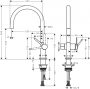 Hansgrohe Talis M54 1jet konyhai csaptelep elzárószeleppel, króm 72805000