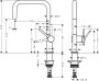 Hansgrohe Talis M54 króm konyhai csaptelep 220, 72806000