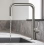 Hansgrohe Talis M54 rozsdamentes acél hatású konyhai csaptelep 220, 72806800