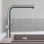 Hansgrohe Talis M54 konyhai csaptelep 270, kihúzható zuhanyfejjel, króm 72808000