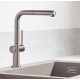 Hansgrohe Talis M54 rozsdamentes acél hatású konyhai csaptelep 270, kihúzható zuhanyfejjel 72809800