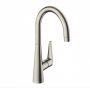 Hansgrohe Talis M51 mosogató csaptelep elforgatható kifolyóval, rozsdamentes acél hatású 72810800