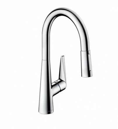 Hansgrohe Talis M51 200 víztakarékos konyhai csaptelep kihúzható zuhanyfejjel, króm 72817000