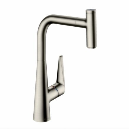 Hansgrohe Talis Select M51 mosogató csaptelep kihúzható kifolyóval, rozsdamentes acél 72821800