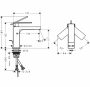 HansGrohe Tecturis E 110 víztakarékos mosdó csaptelep automata lefolyógarnitúrával, matt fekete 73010670