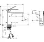 Hansgrohe Tecturis E hidegindítású mosdó csaptelep EcoSmart Plusz, matt fekete 73012670