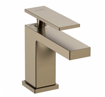 Hansgrohe Tecturis E Pillar 80 hidegvizes mosdó csaptelep, szálcsiszolt bronz 73013140