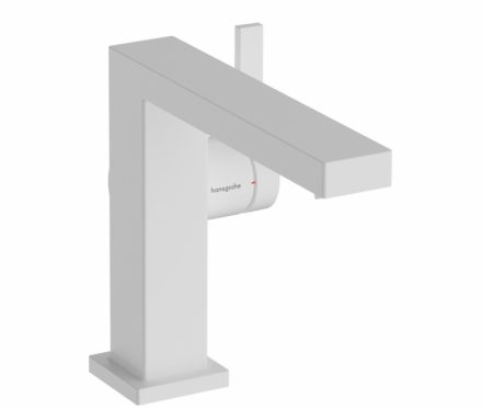 Hansgrohe Tecturis E mosdó csaptelep Fine 110 Push-open lefolyóval, CoolStart, matt fehér 73020700