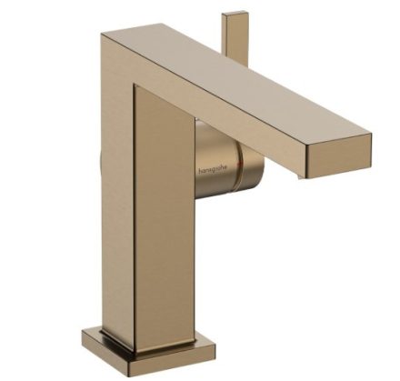 Hansgrohe Tecturis E mosdócsaptelep Fine 110, CoolStart, lefolyógarnitúra nélkül, szálcsiszolt bronz 73021140