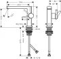 Hansgrohe Tecturis E mosdócsaptelep Fine 110, CoolStart, lefolyógarnitúra nélkül, szálcsiszolt bronz 73021140