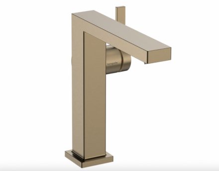 Hansgrohe Tecturis E víztakarékos mosdó csaptelep Fine 150, CoolStart, szálcsiszolt bronz 73041140