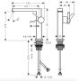 Hansgrohe Tecturis E víztakarékos mosdó csaptelep Fine 150, CoolStart, szálcsiszolt bronz 73041140