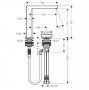 Hansgrohe Tecturis E 150 hidegindítású 2-lyukú mosdó csaptelep lefolyógarnitúrával, króm 73053000