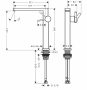 Hansgrohe Tecturis E mosdó csaptelep Fine 240 lefolyógarnitúrával, CoolStart, szálcsiszolt bronz 73070140