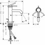 Hansgrohe Tecturis S 110 mosdó csaptelep automata lefolyógarnitúrával, szálcsiszolt bronz 73310140