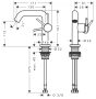 Hansgrohe Tecturis S Fine 110 mosdó csaptelep lefolyógarnitúrával, CoolStart, króm 73320000