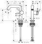 Hansgrohe Tecturis S 110 mosdó csaptelep lefolyógarnitúra nélkül, CoolStart, matt fekete 73321670